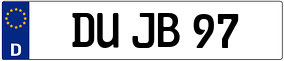 Truck License Plate